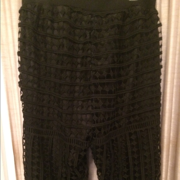 👠2 for 20Black crochet design stretchy pants - Picture 7 of 8